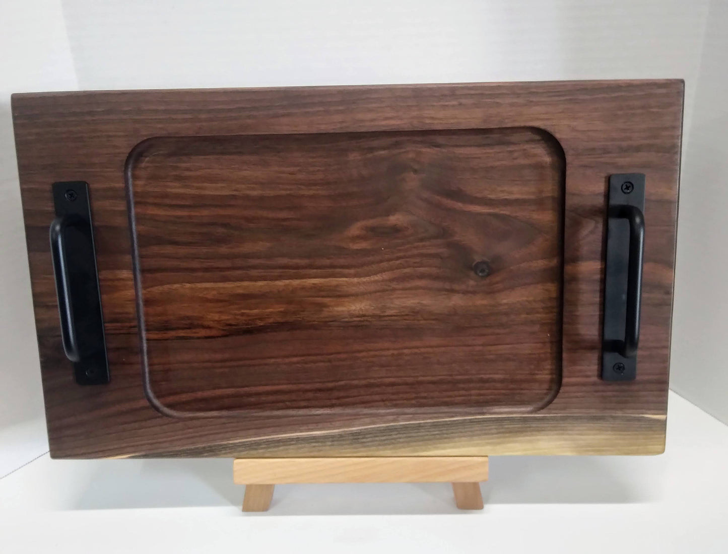 Walnut Charcuterie Board with Handles