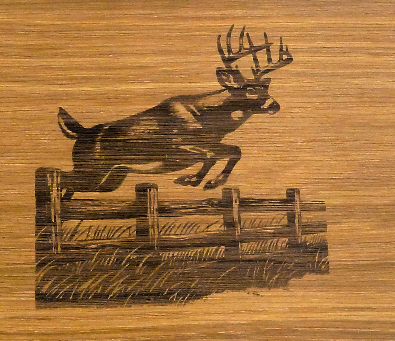 Wildlife serving trays Oak  (Large)