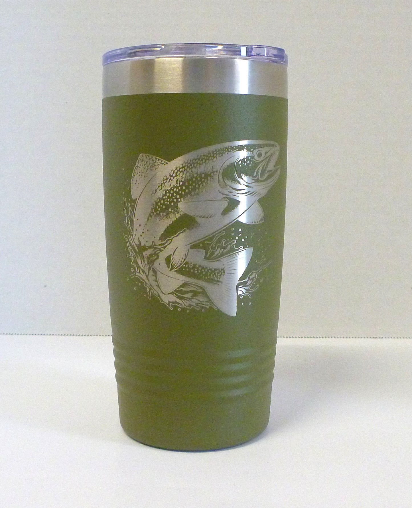 20 oz Polar Camel Tumbler With Trout Bum Logo