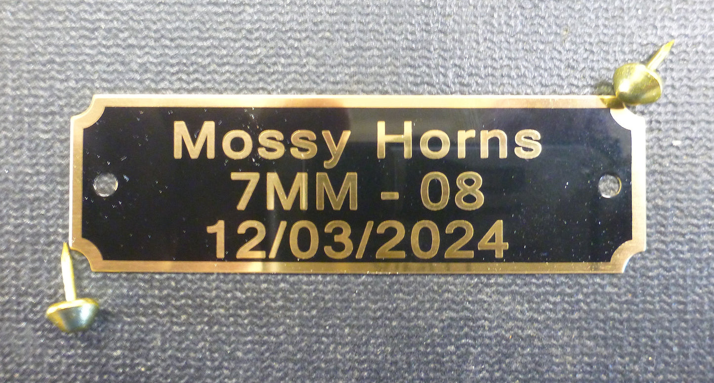 Engraved plates for Plaques